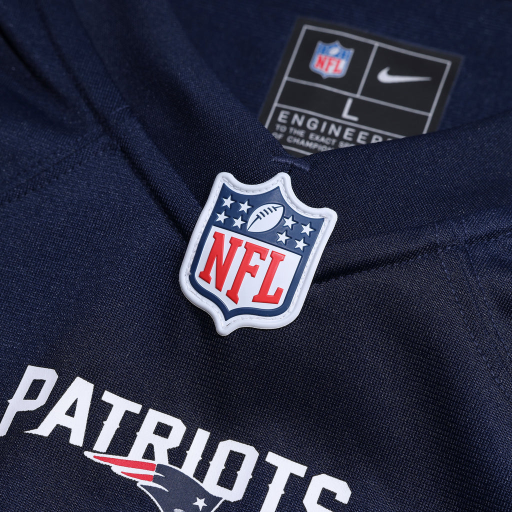 New England Patriots Greg Van Roten Nike Navy Team Game Jersey