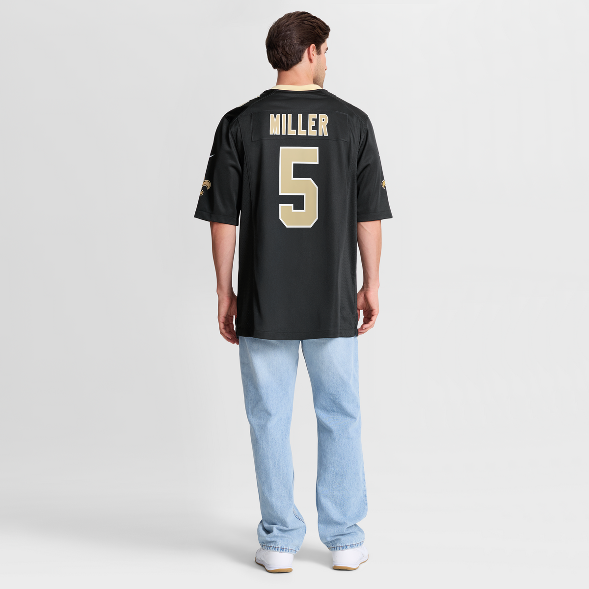 New Orleans Saints Kendre Miller Nike Black Team Game Jersey