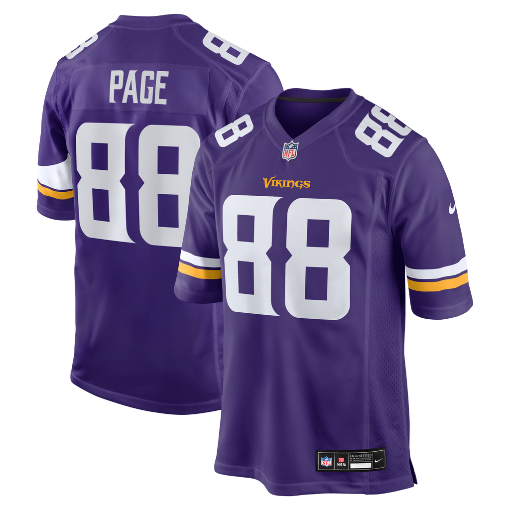 Minnesota Vikings Alan Page Nike Purple Game Retired Player Jersey