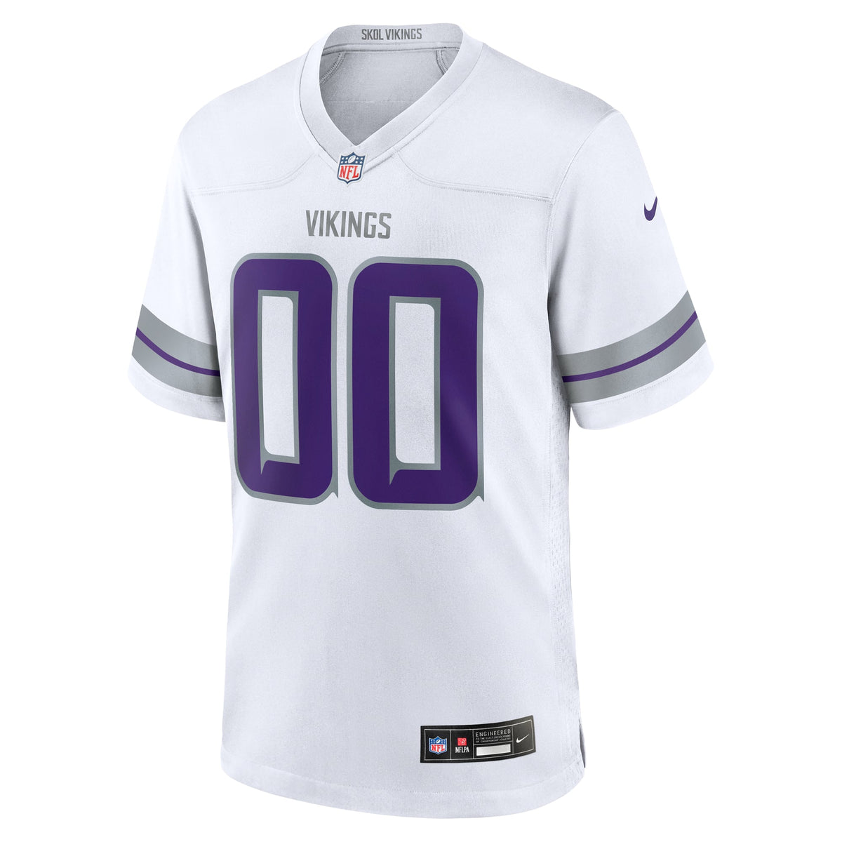Minnesota Vikings Nike White Alternate Custom Game Jersey