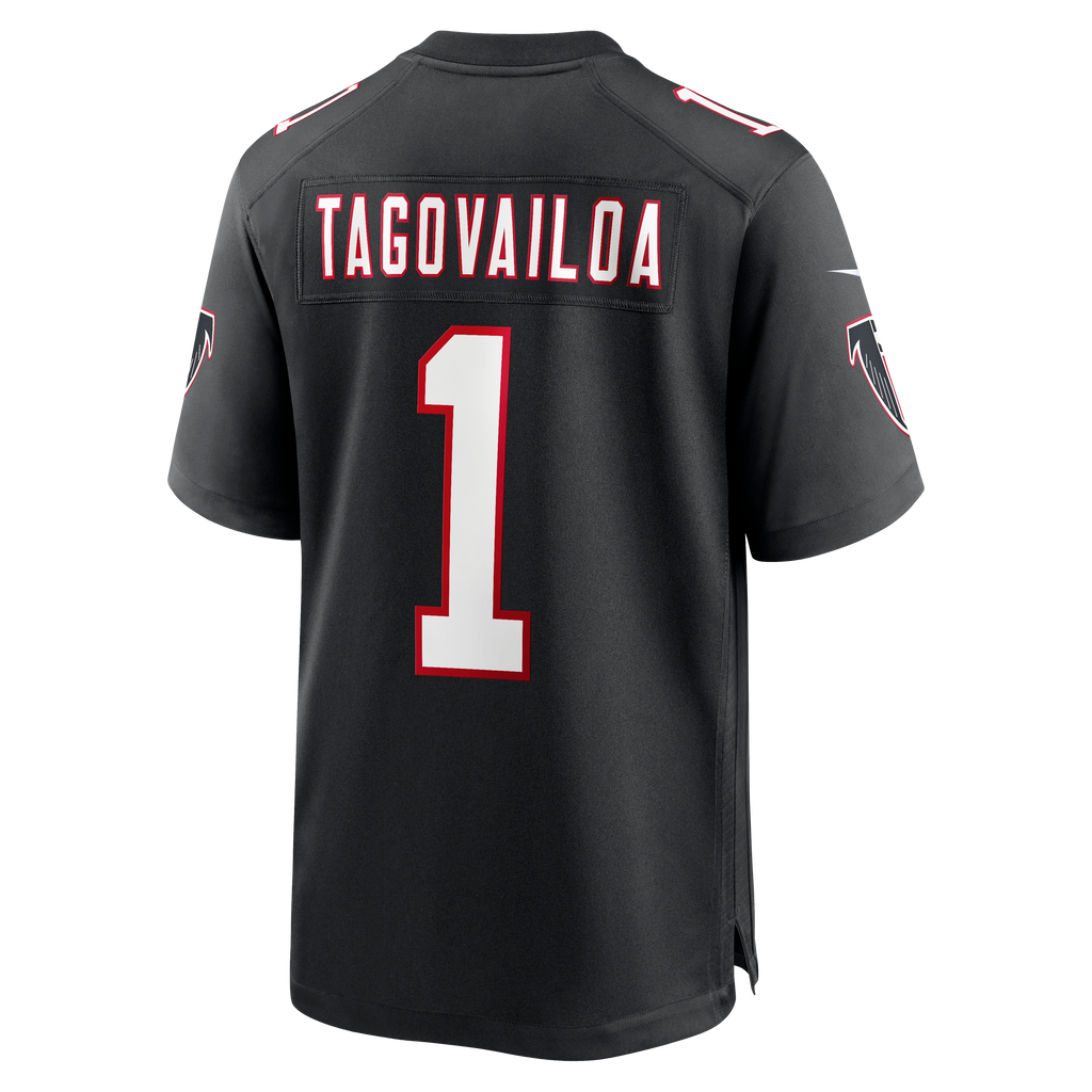 Atlanta Falcons Tua Tagovailoa Nike Black Alternate Game Jersey