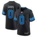 Detroit Lions Jahmyr Gibbs Nike Black 2nd Alternate Game Player Jersey