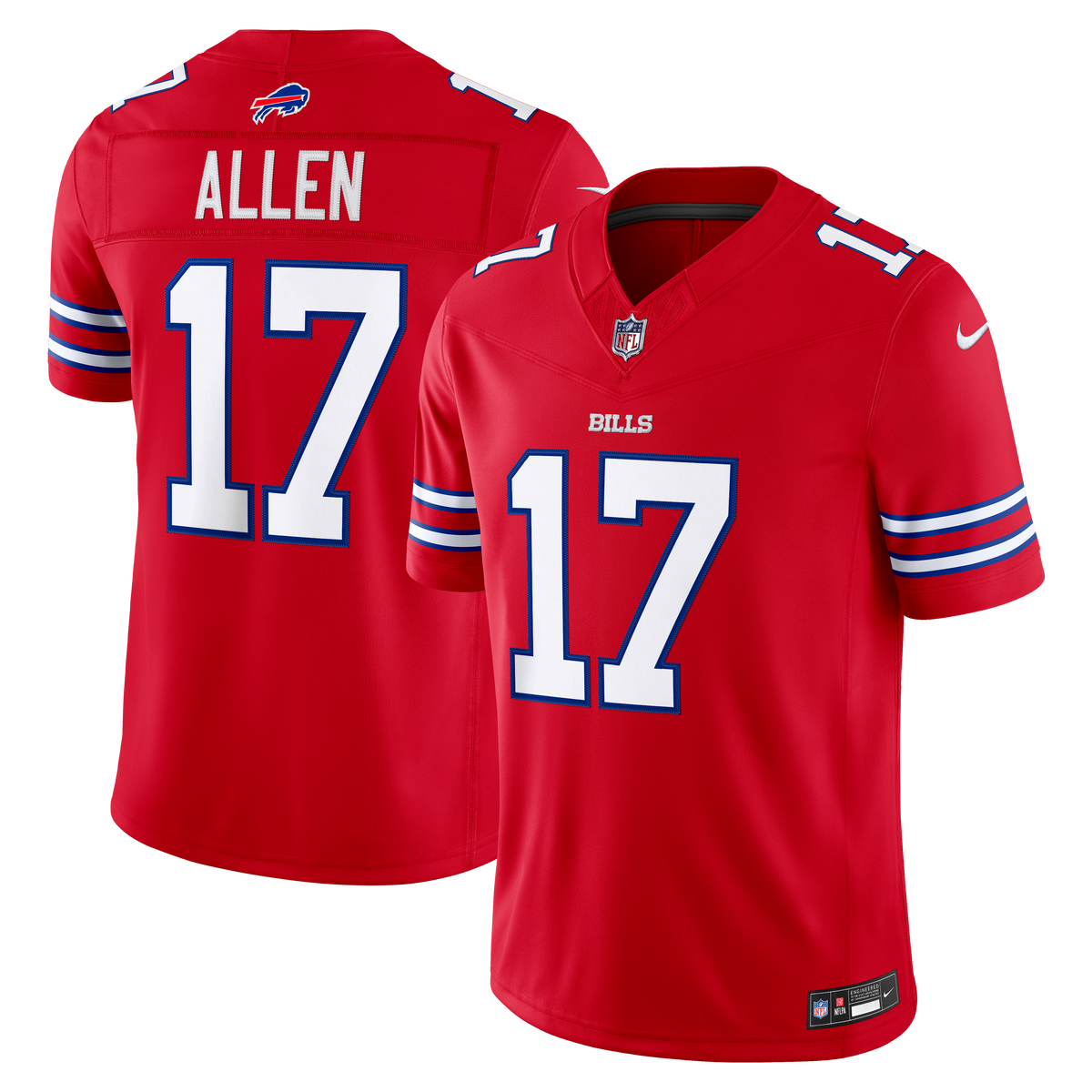 Buffalo Bills Josh Allen Nike White Vapor F.U.S.E. Stitched Limited Jersey