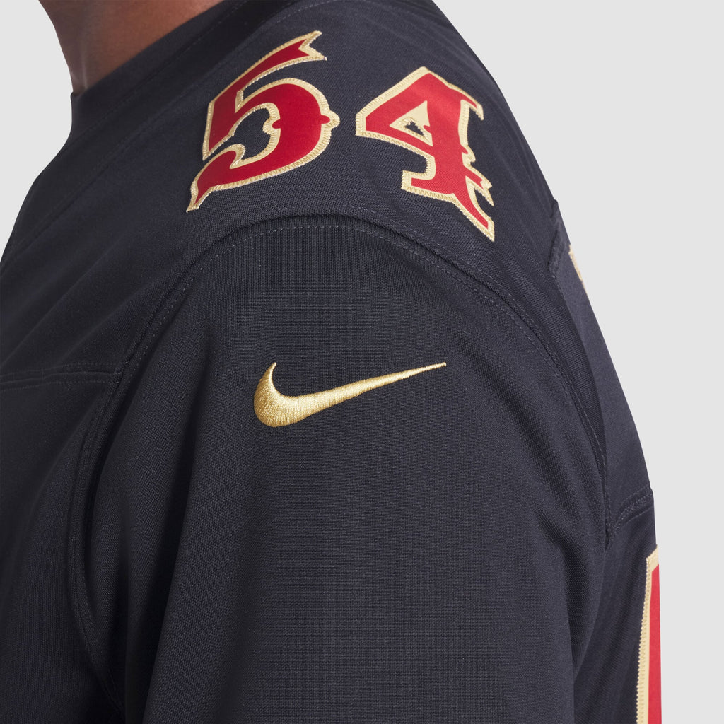 San Francisco 49ers Fred Warner Nike Black Rivalries Collection Stitched Limited Jersey