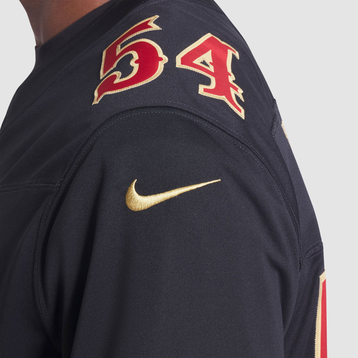 San Francisco 49ers Fred Warner Nike Black Rivalries Collection Stitched Limited Jersey