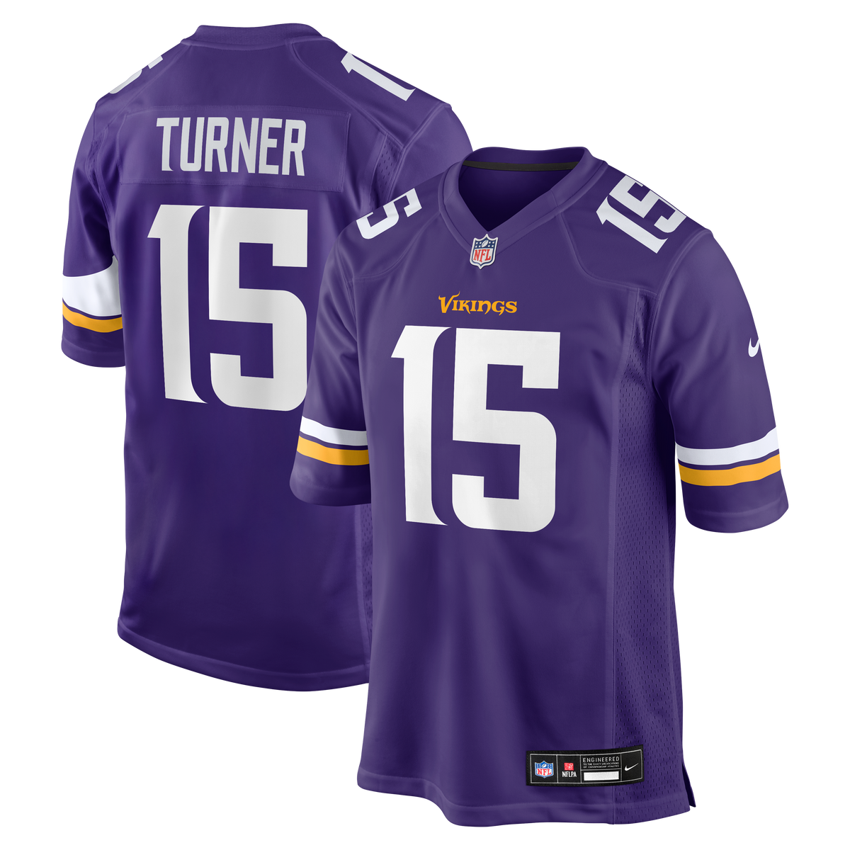 Minnesota Vikings Dallas Turner Nike Purple Game Jersey