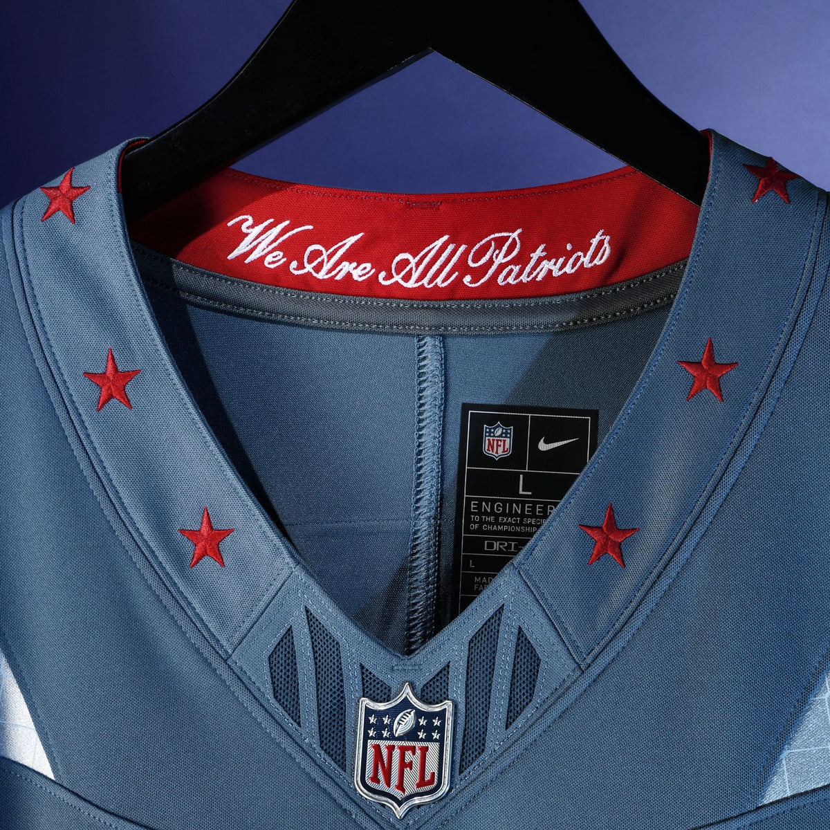 New England Patriots Hunter Henry Nike Blue Rivalries Collection Stitched Limited Jersey