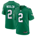 Philadelphia Eagles Tariq Woolen Nike Kelly Green Alternate Game Jersey