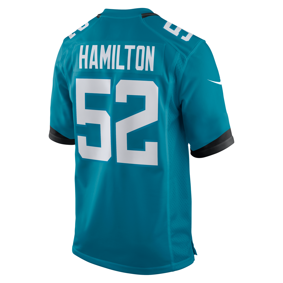 Jacksonville Jaguars DaVon Hamilton Nike Teal Game Jersey