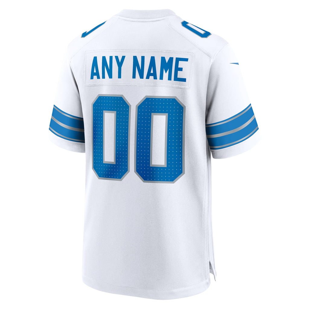 Detroit Lions Nike Blue Custom Game Jersey