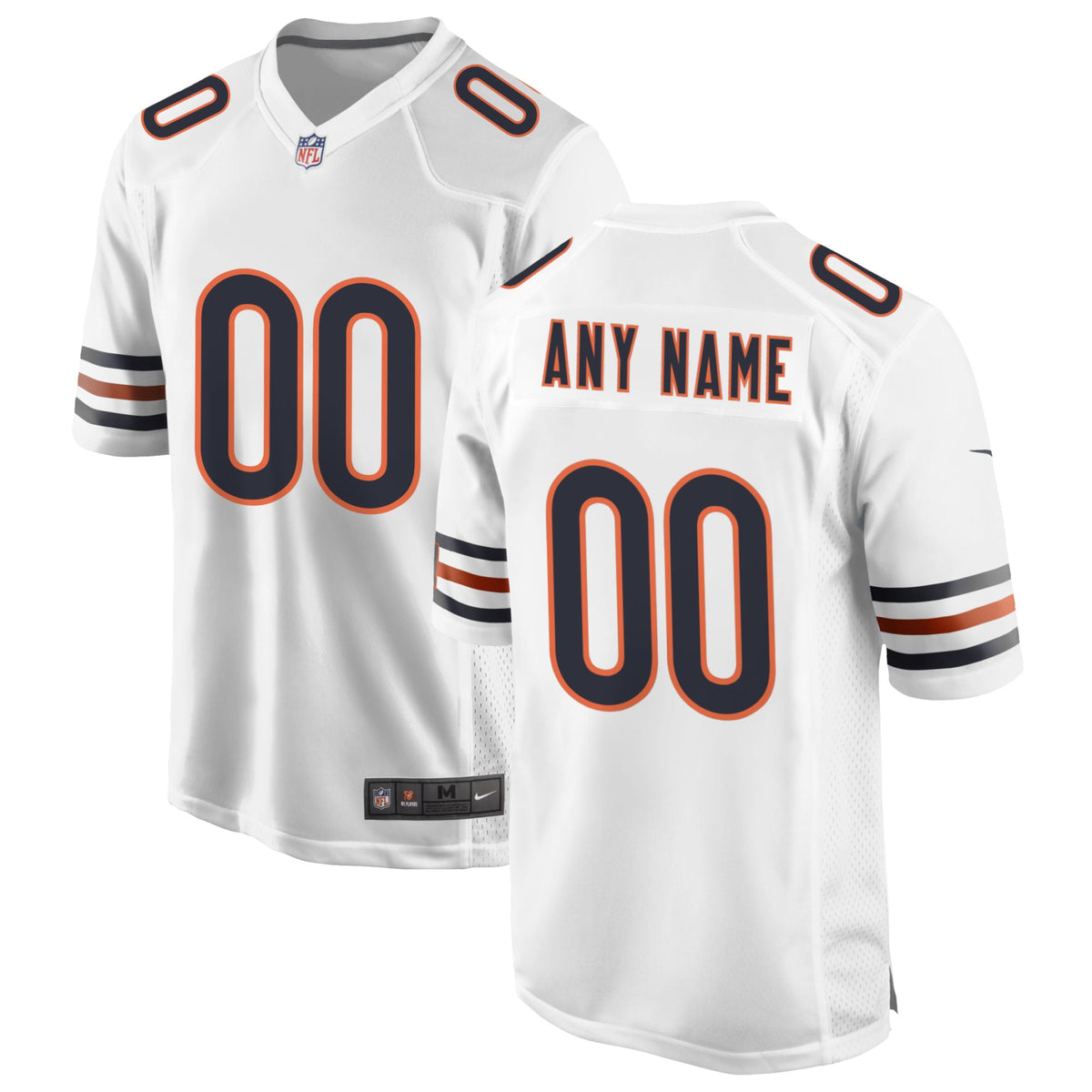 Chicago Bears Nike Navy Custom Game Jersey