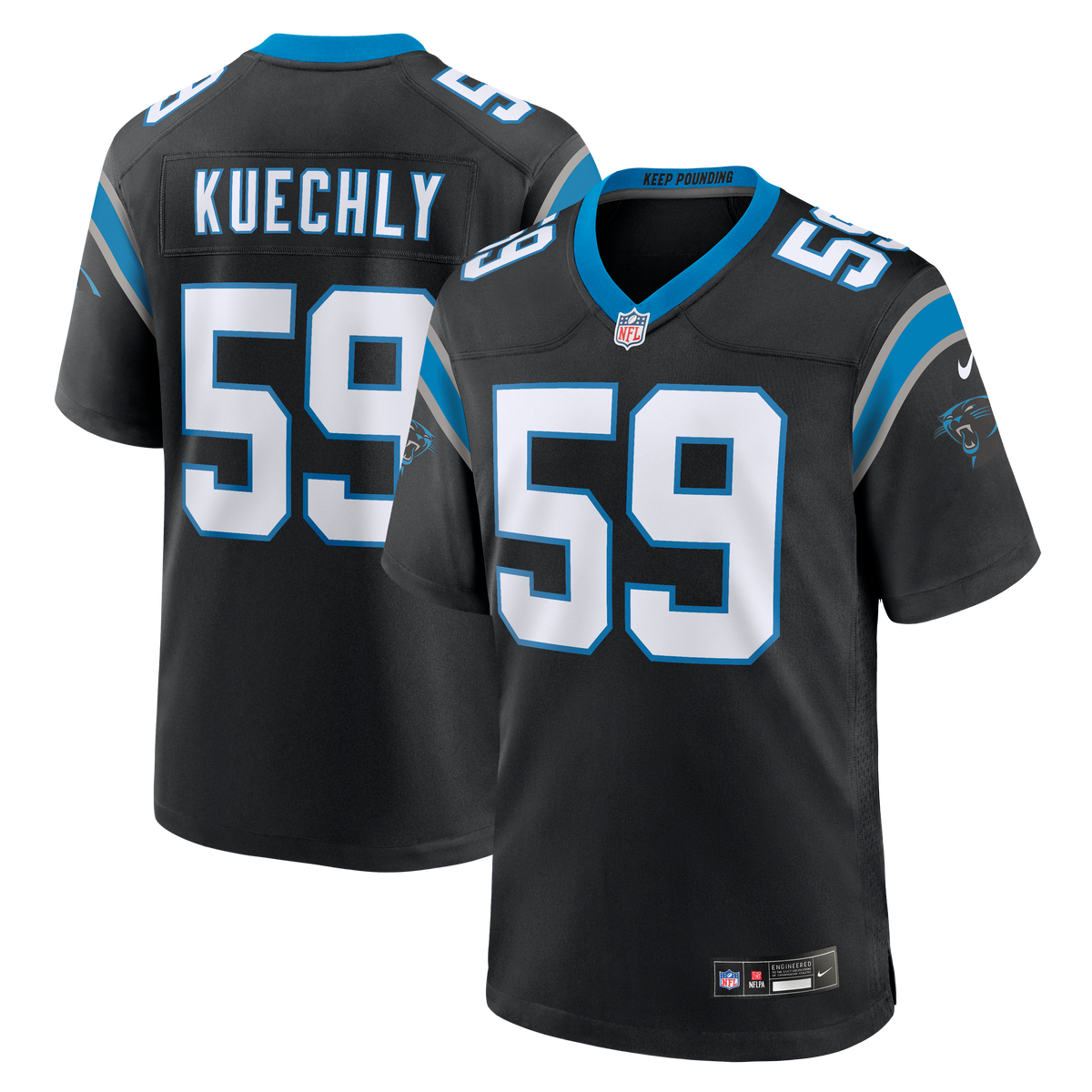Carolina Panthers Luke Kuechly Nike Blue Retired Player Alternate Game Jersey