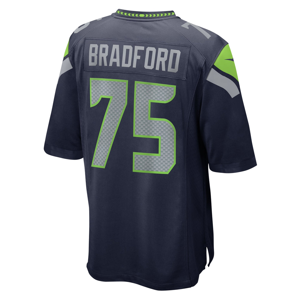 Seattle Seahawks Anthony Bradford Nike College Navy Game Jersey