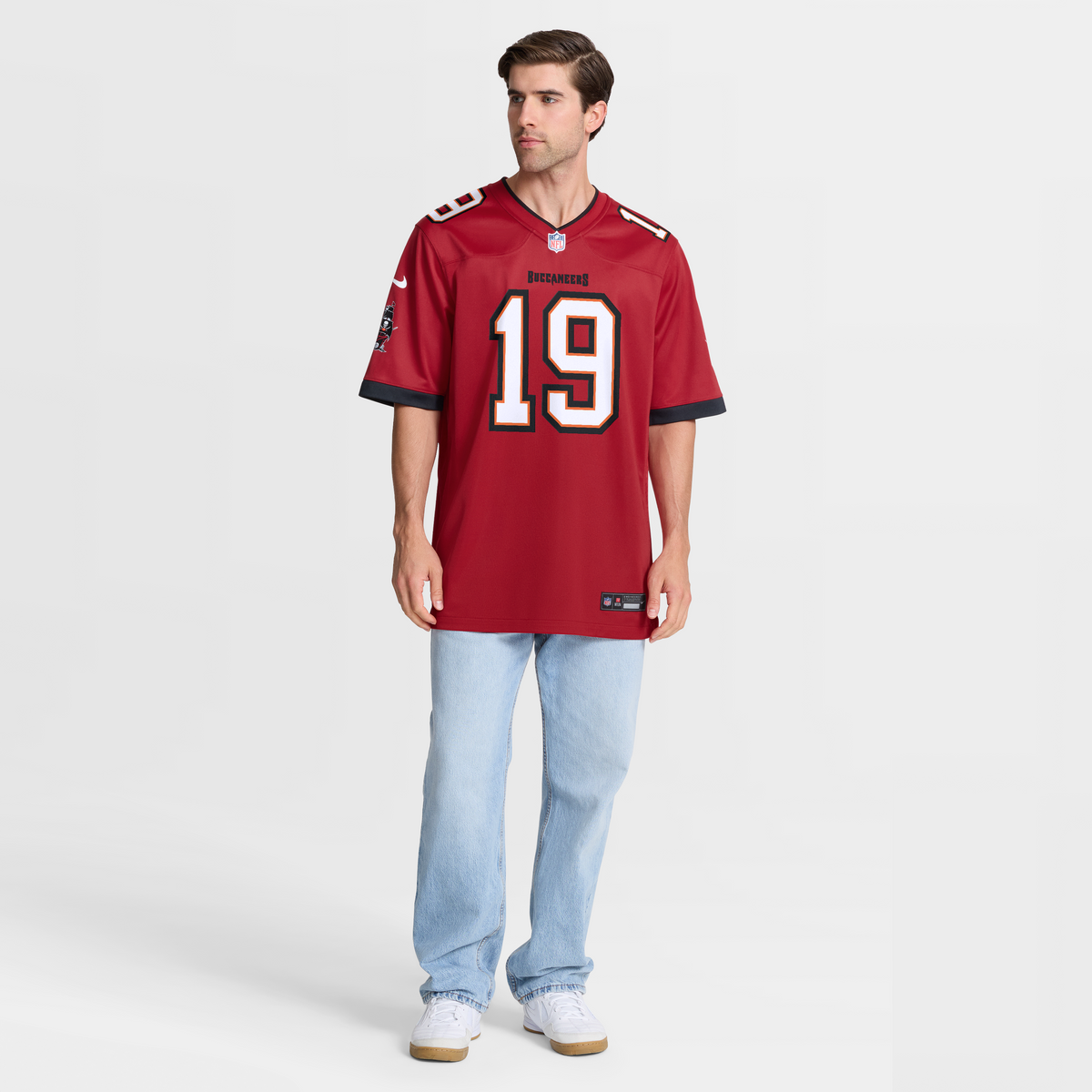 Tampa Bay Buccaneers Keyshawn Johnson Nike Red Game Retired Player Jersey