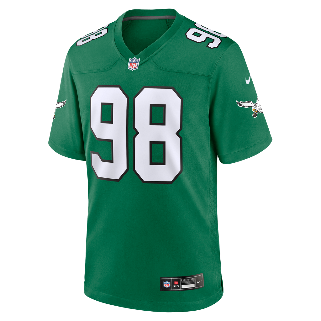 Philadelphia Eagles Jalen Carter Nike White Game Jersey