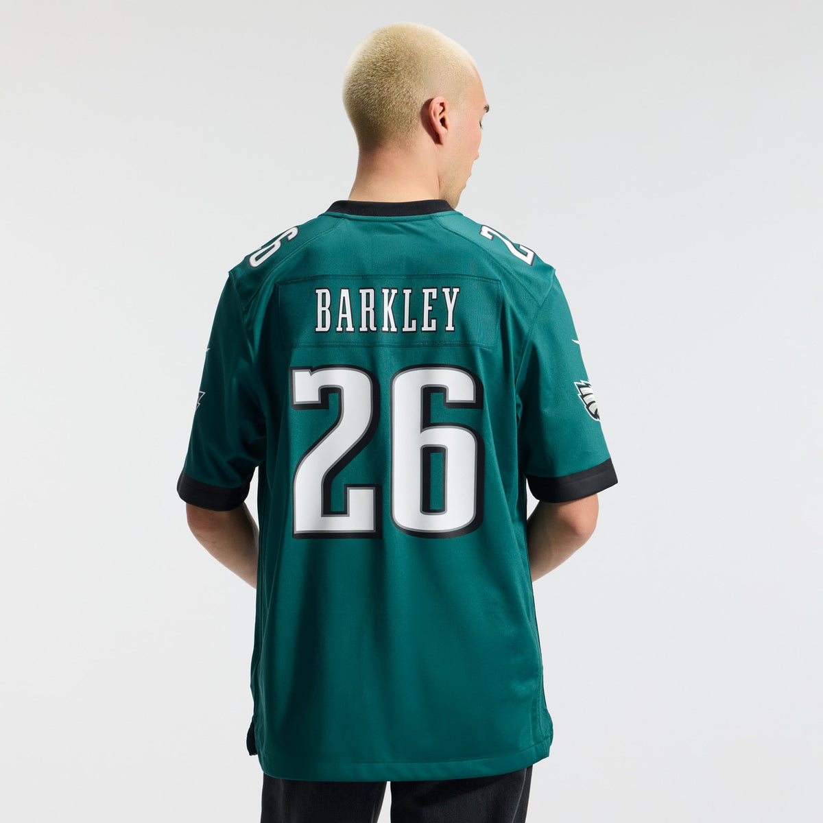 Philadelphia Eagles Saquon Barkley Nike Black Alternate Game Jersey