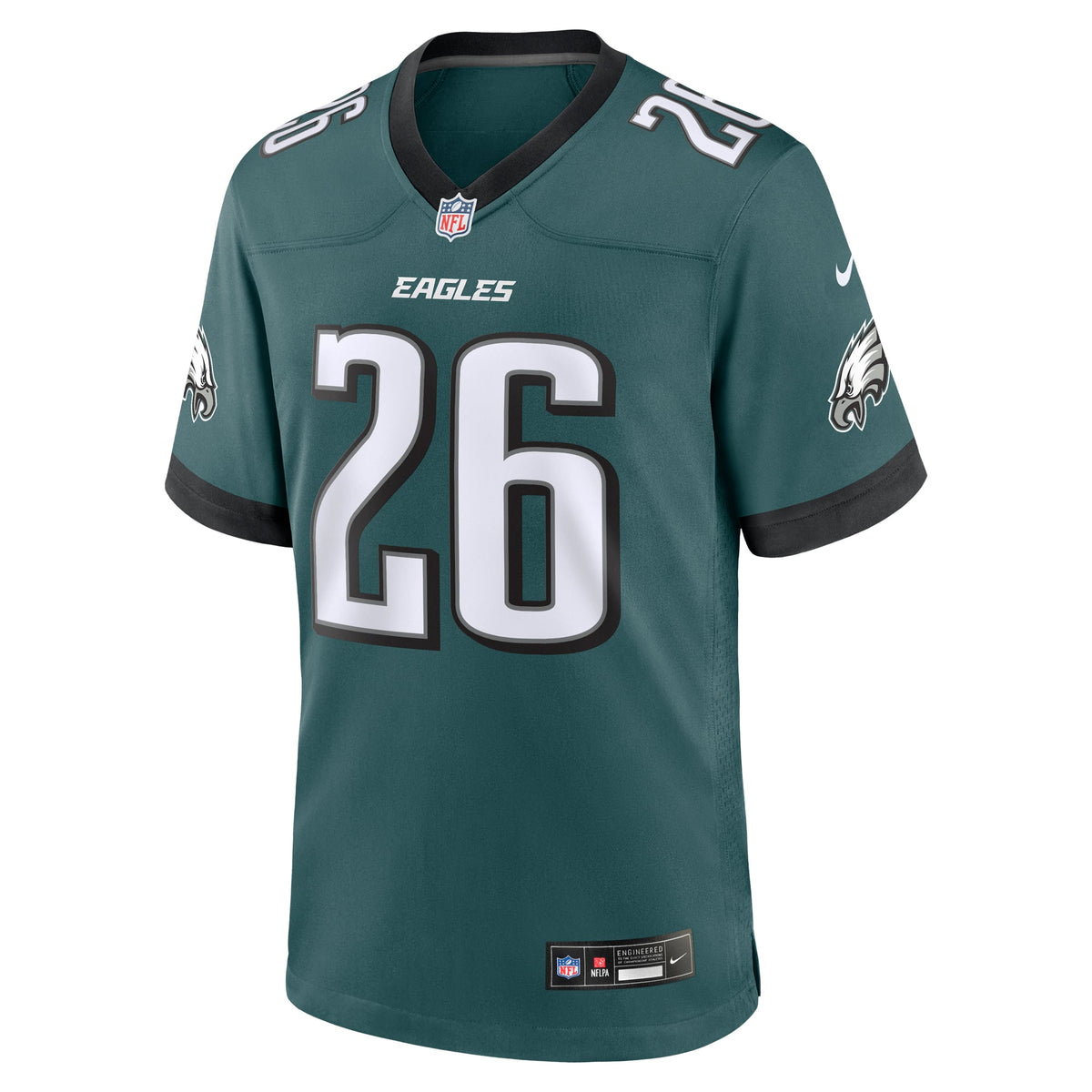 Philadelphia Eagles Saquon Barkley Nike Black Alternate Game Jersey