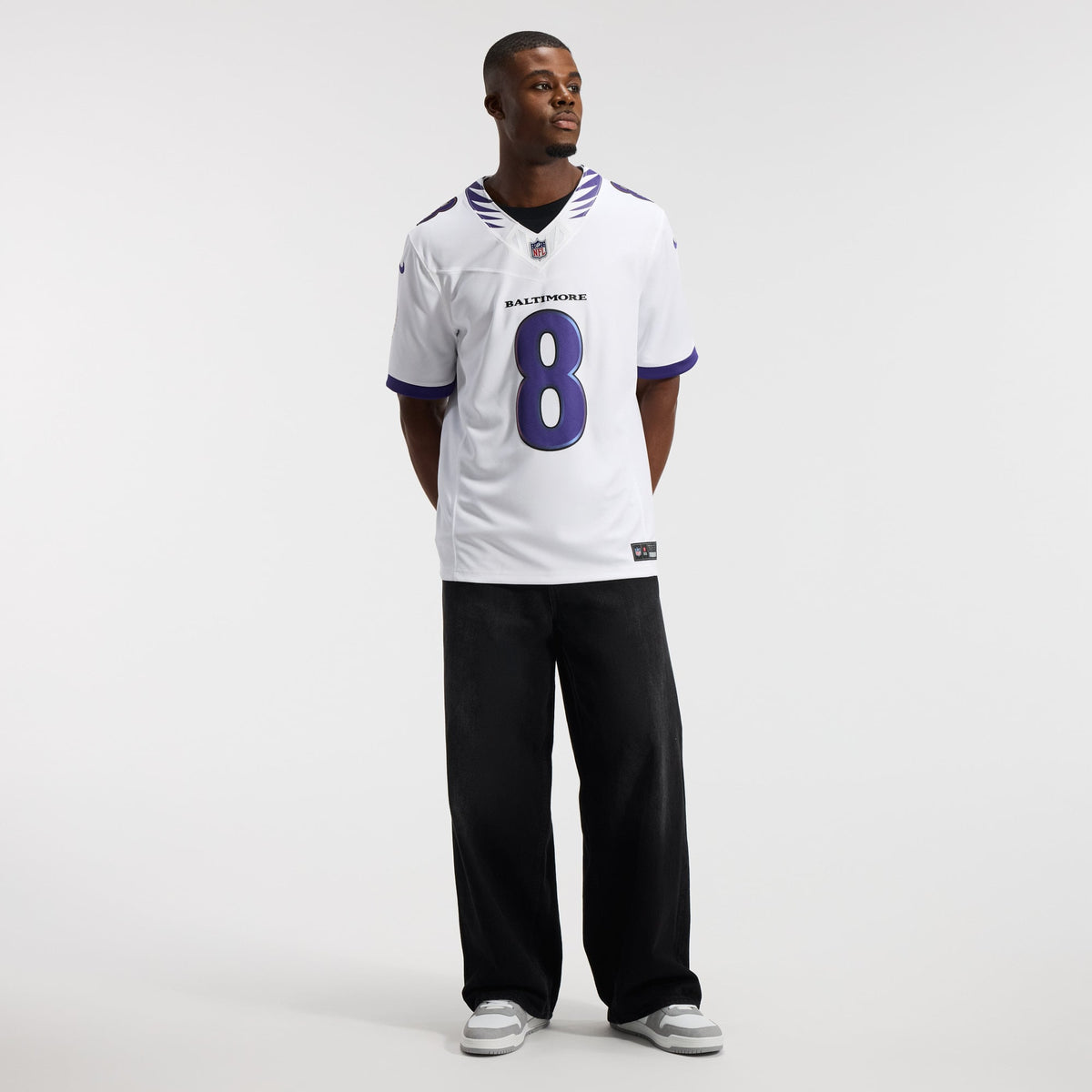 Baltimore Ravens Lamar Jackson Nike Black Alternate Alternate Vapor F.U.S.E. Stitched Limited Jersey
