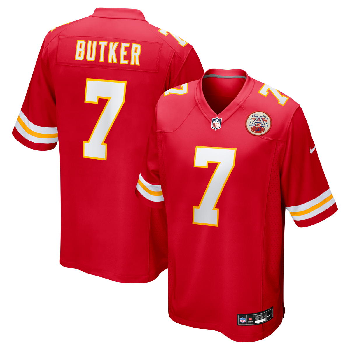 Kansas City Chiefs Harrison Butker Nike Red Game Jersey