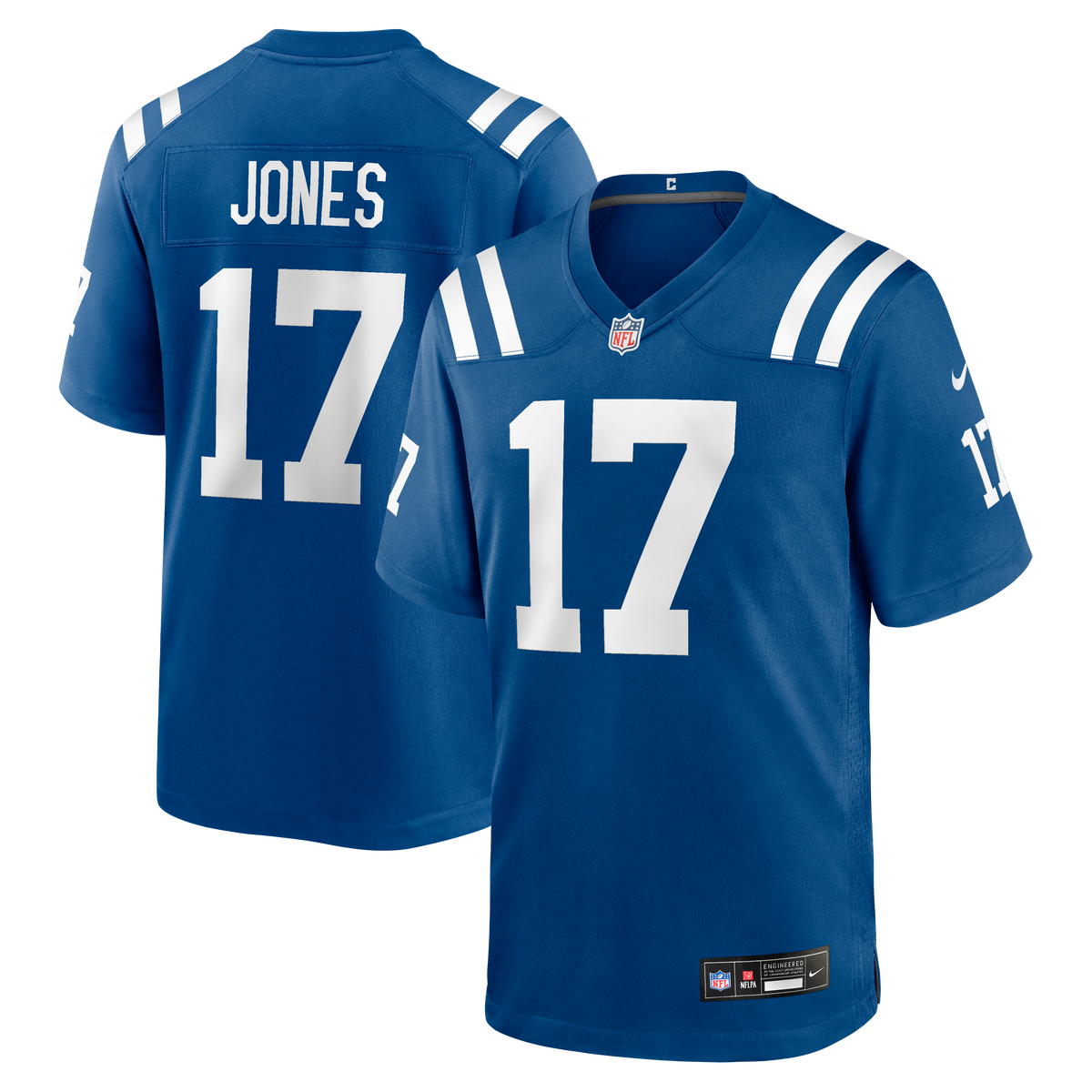 Indianapolis Colts Daniel Jones Nike White Game Jersey
