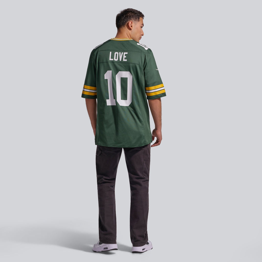 Green Bay Packers Jordan Love Nike Green Player Game Jersey