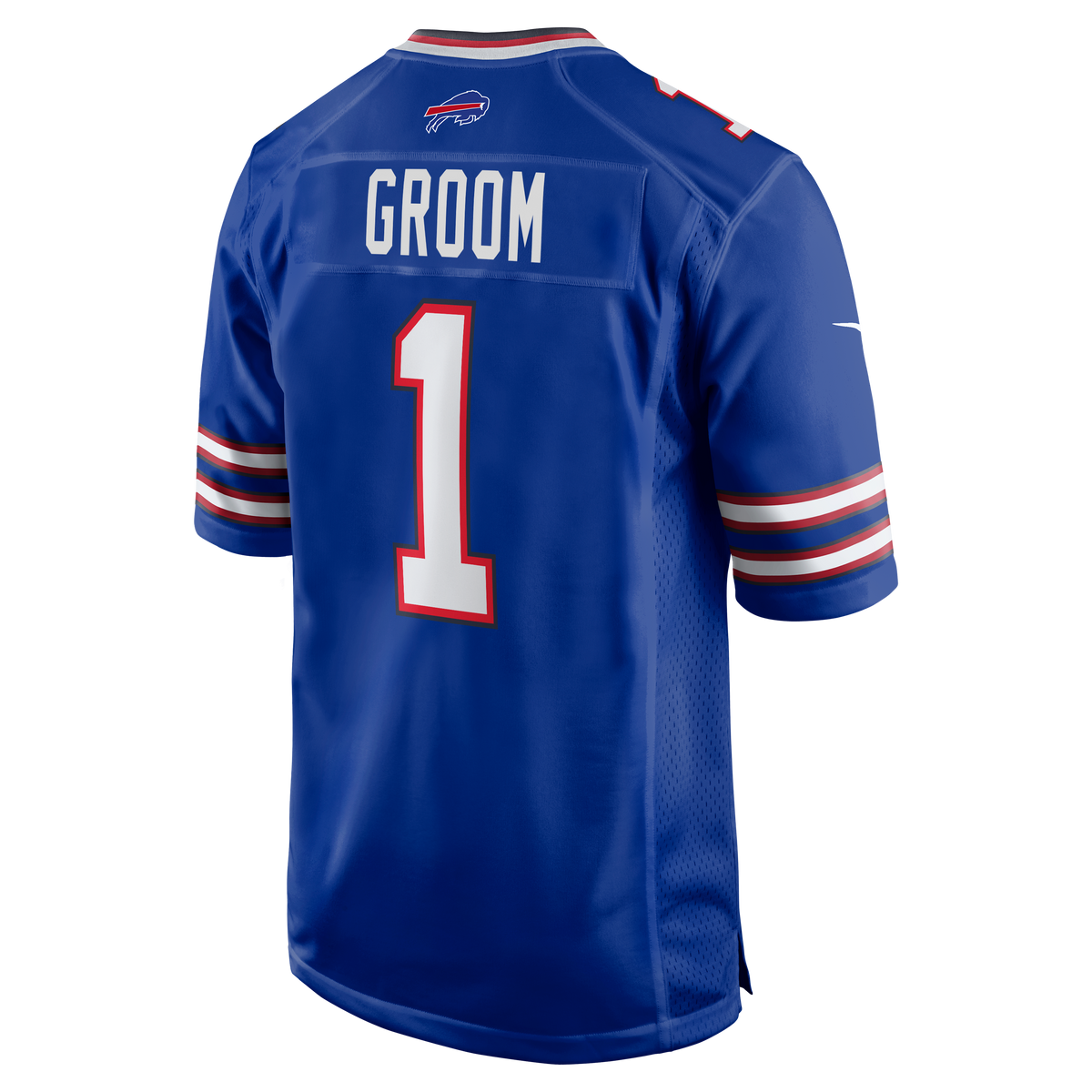 Buffalo Bills Number 1 Groom Nike Royal Game Jersey