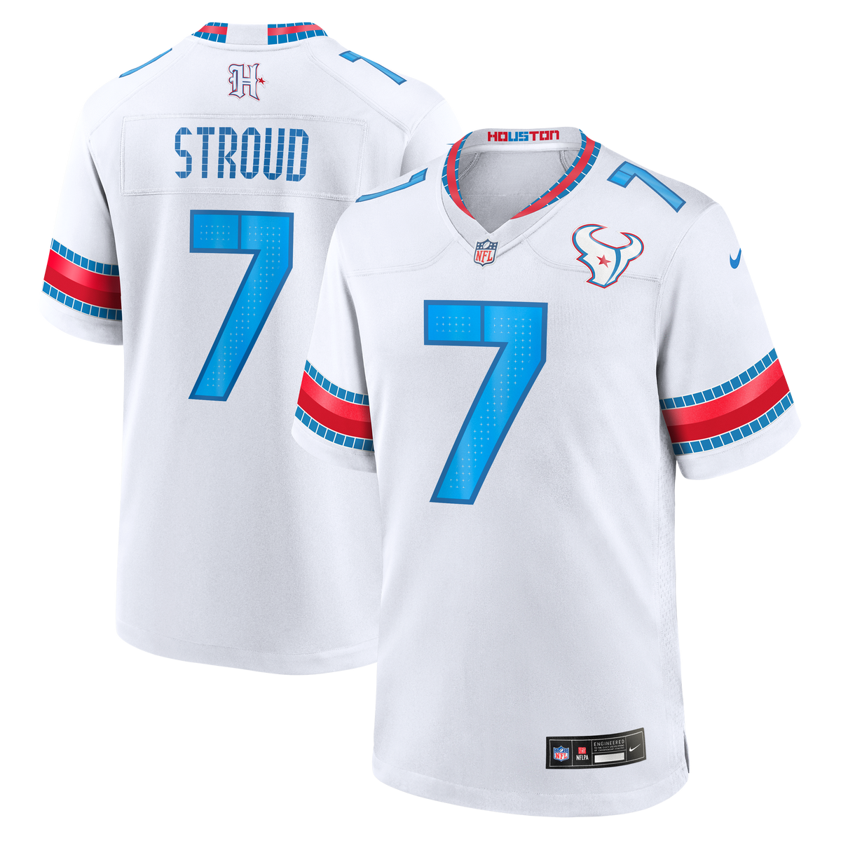 Houston Texans C.J. Stroud Nike White 2026 Rivalries Collection Game Jersey