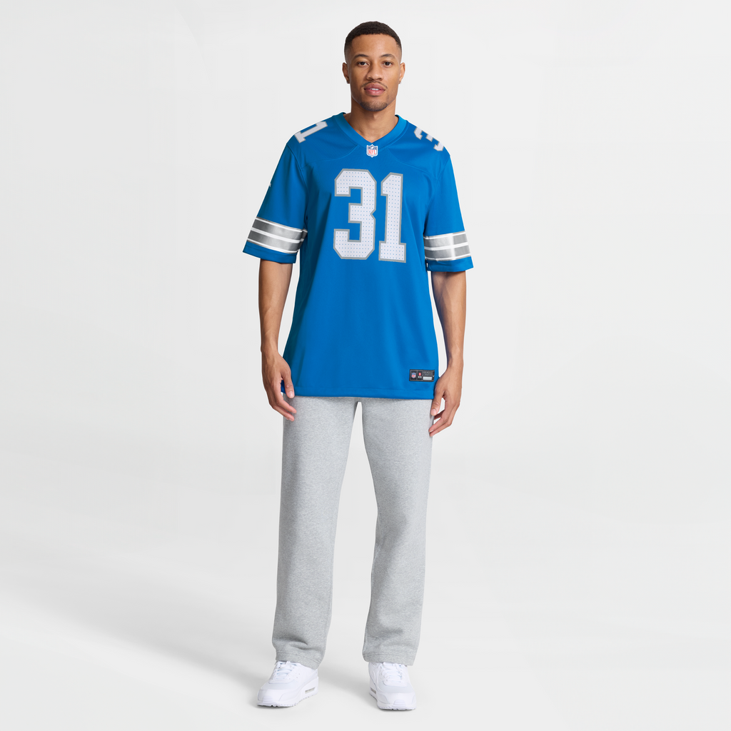 Detroit Lions Kerby Joseph Nike Blue Team Game Jersey