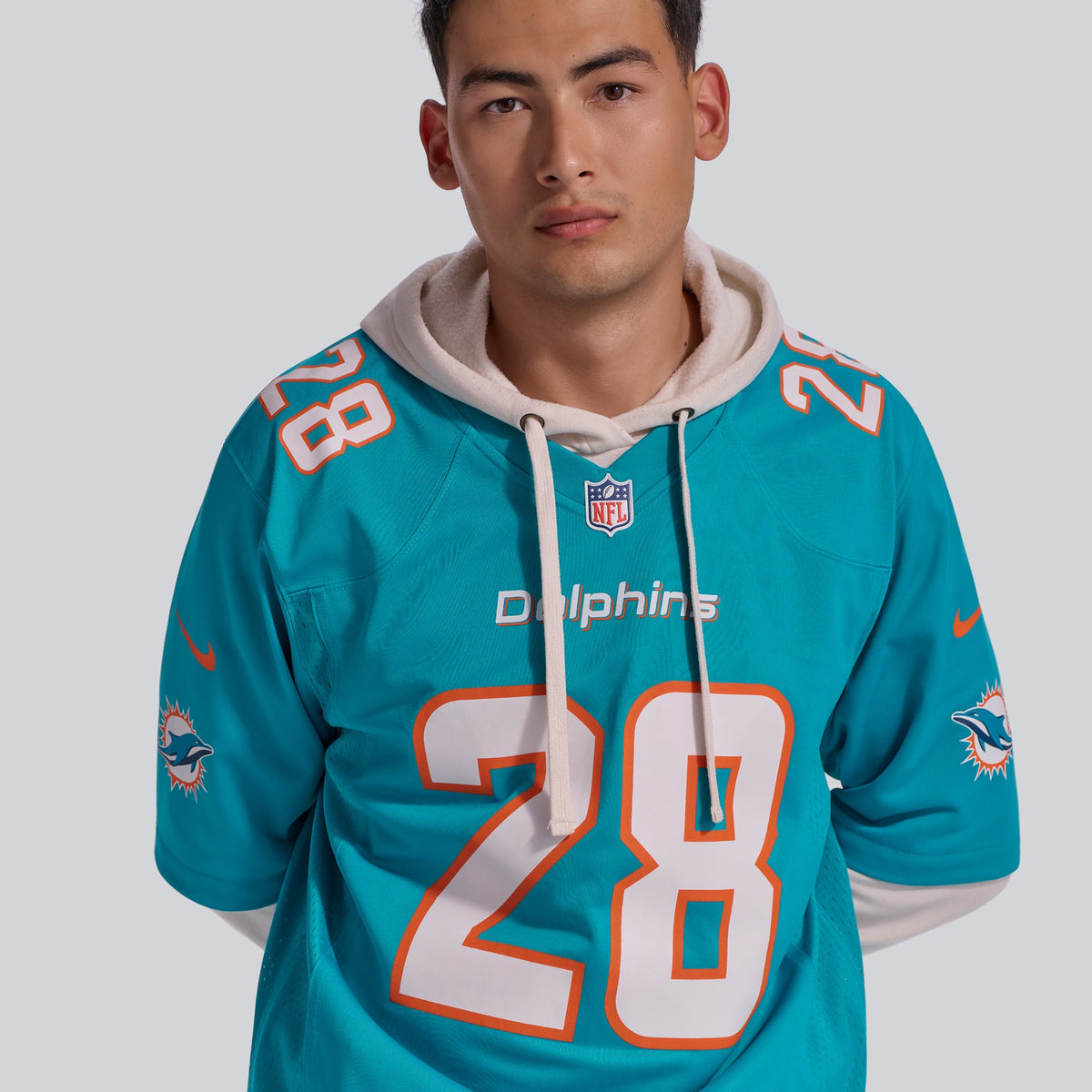 Miami Dolphins De’Von Achane Nike Aqua Player Game Jersey