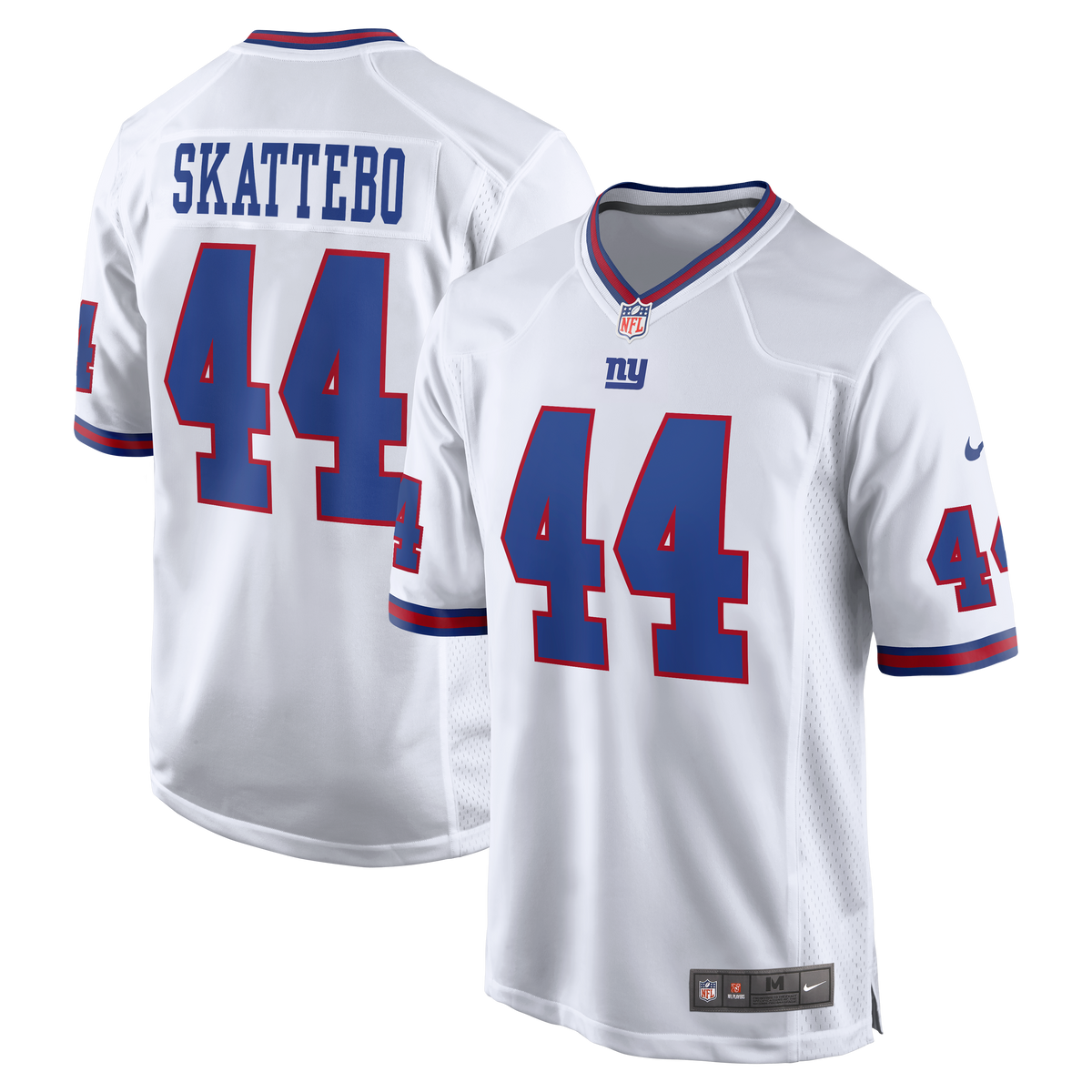 New York Giants Cam Skattebo Nike White Alternate Vintage White Game Jersey