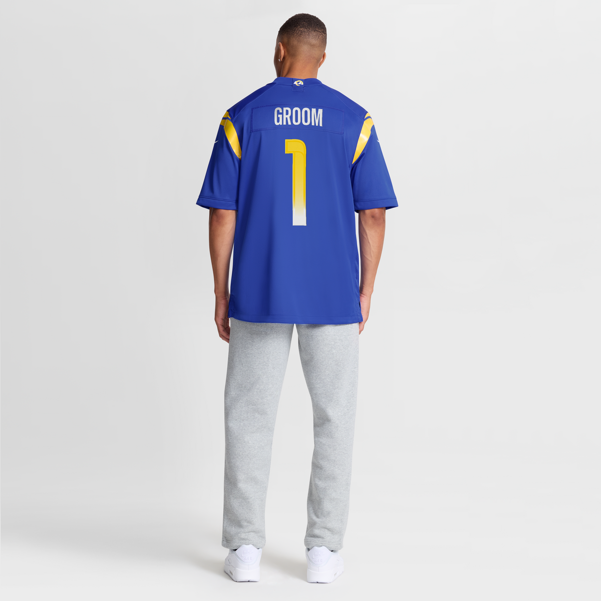 Los Angeles Rams Number 1 Groom Nike Royal Game Jersey