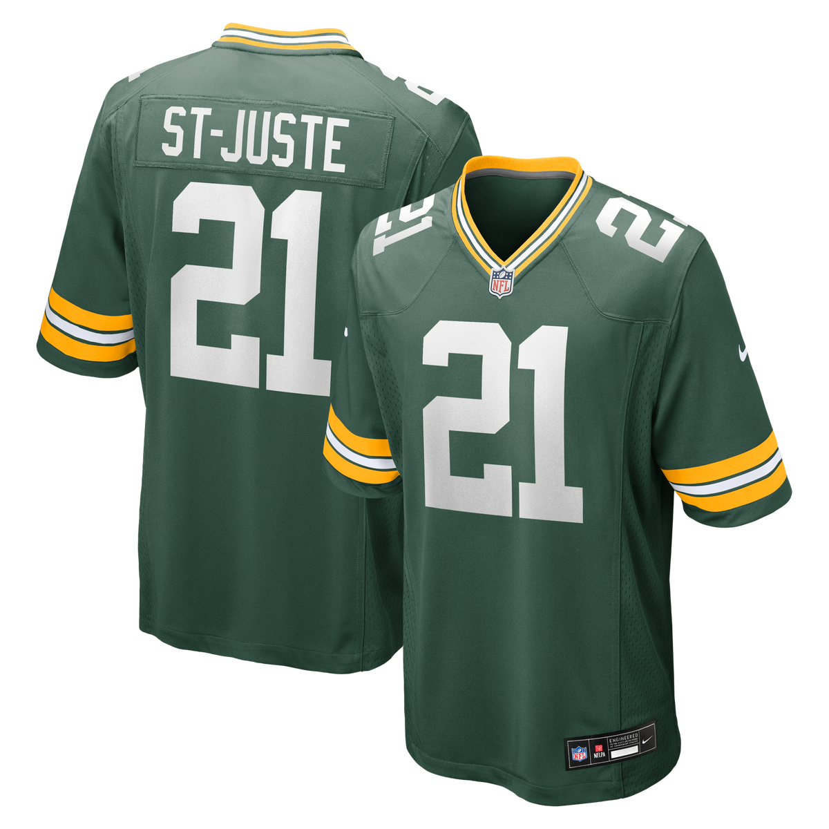Green Bay Packers Benjamin St-Juste Nike Green Team Game Jersey