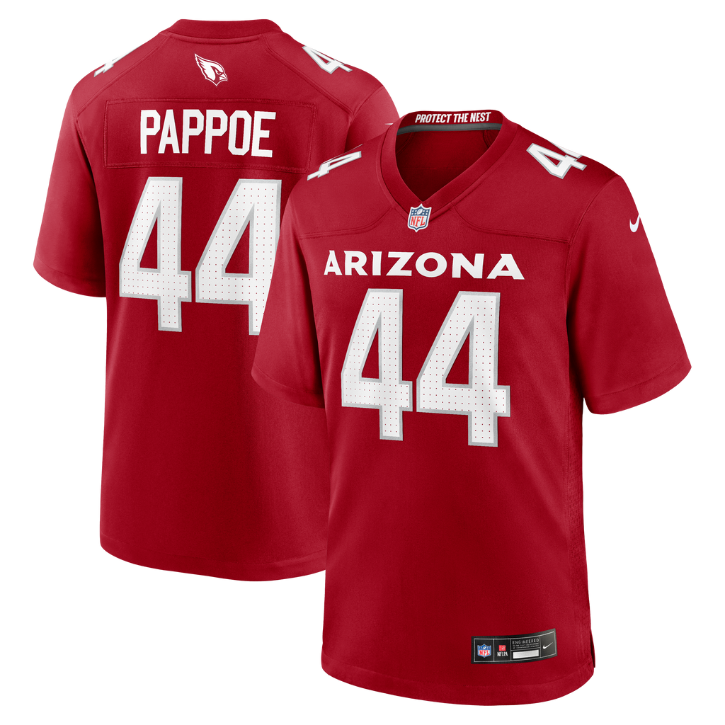 Arizona Cardinals Owen Pappoe Nike Cardinal Team Game Jersey