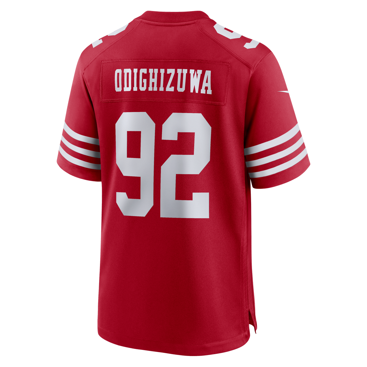 San Francisco 49ers Osa Odighizuwa Nike Scarlet Team Game Jersey
