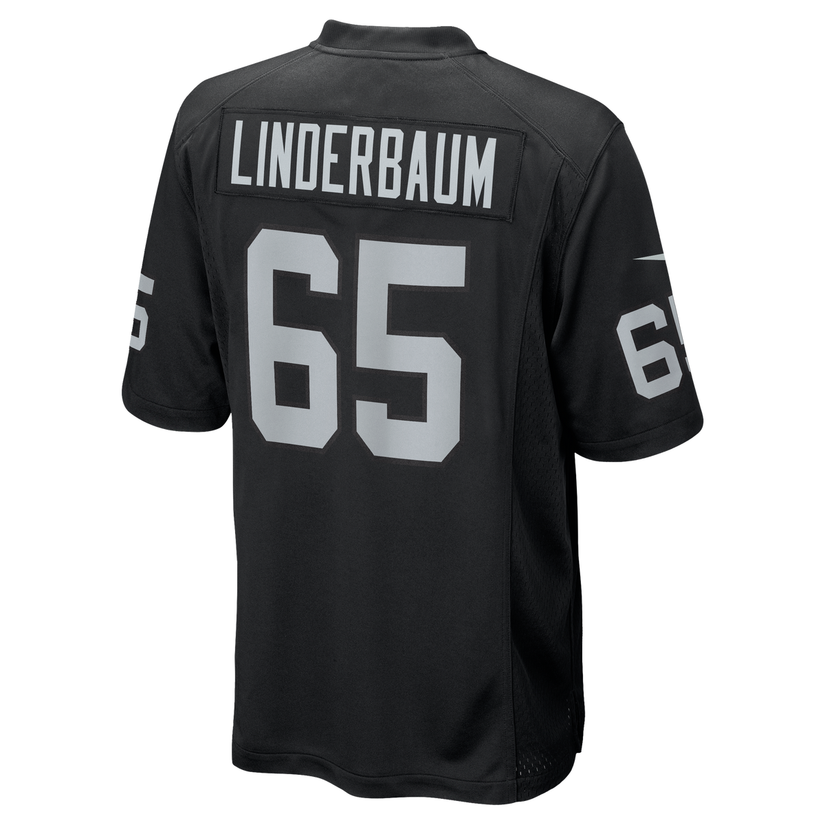 Las Vegas Raiders Tyler Linderbaum Nike Black Team Game Jersey