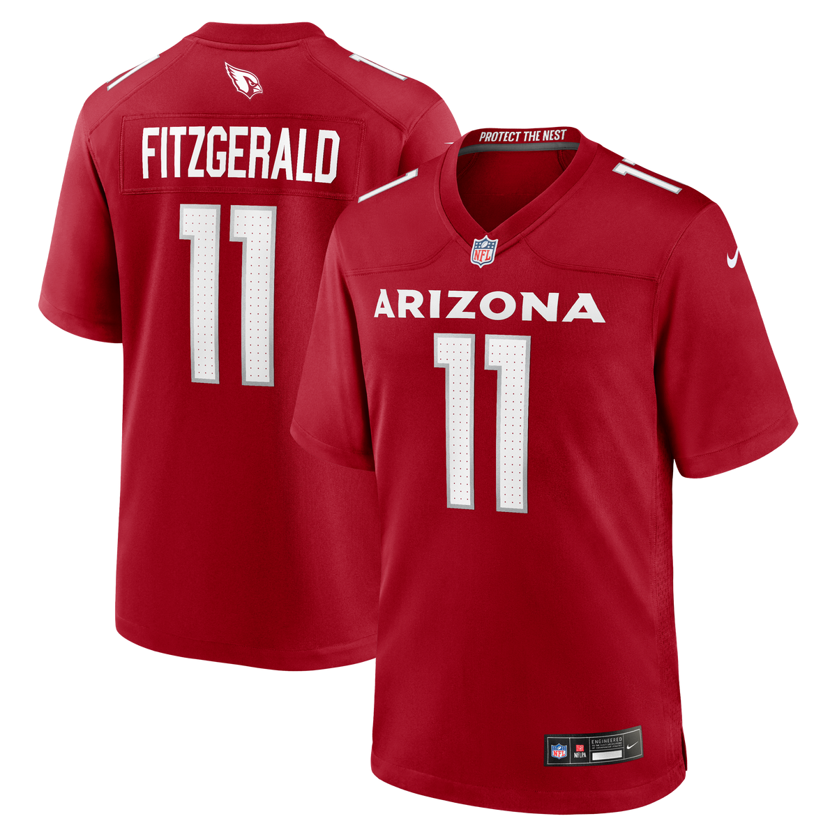 Arizona Cardinals Larry Fitzgerald Nike Cardinal Team Retired Game Jersey
