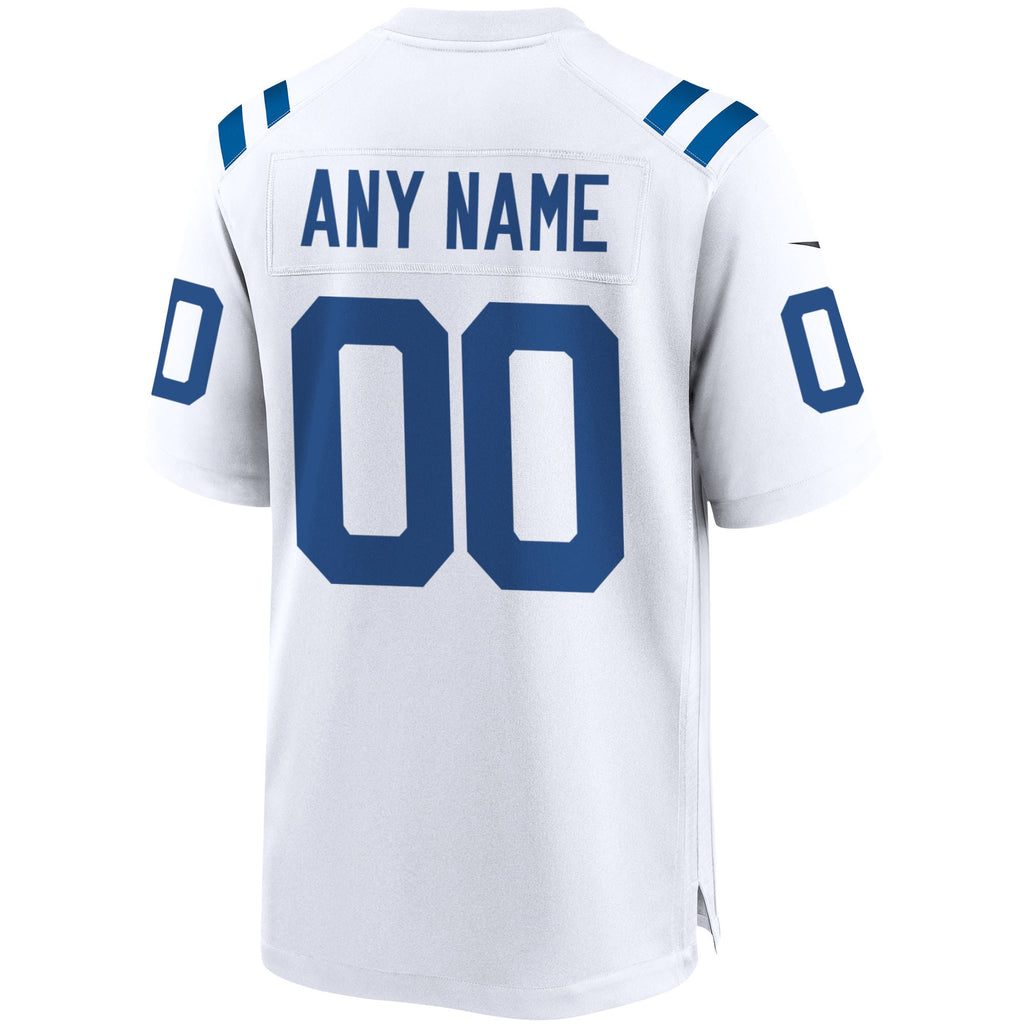 Indianapolis Colts Nike White Custom Game Jersey