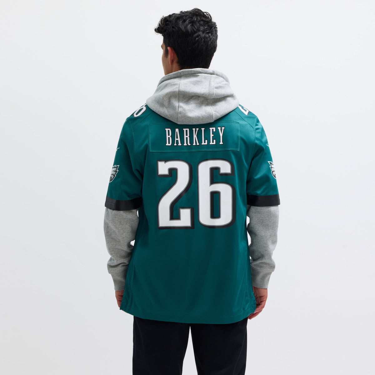 Philadelphia Eagles Saquon Barkley Nike Black Alternate Game Jersey