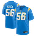 Los Angeles Chargers Kanai Mauga Nike Powder Blue Team Game Jersey
