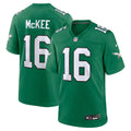 Philadelphia Eagles Tanner McKee Nike Kelly Green Alternate Game Jersey