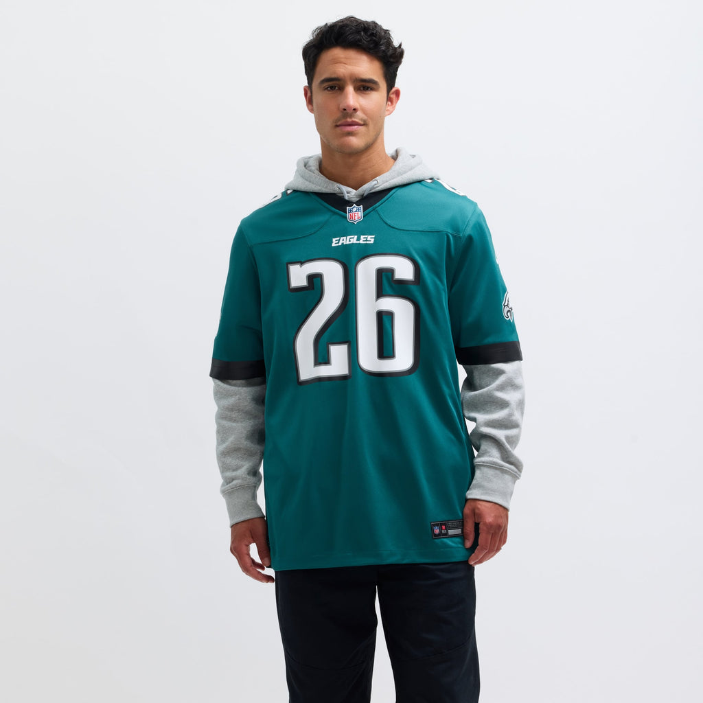 Philadelphia Eagles Saquon Barkley Nike Black Alternate Game Jersey