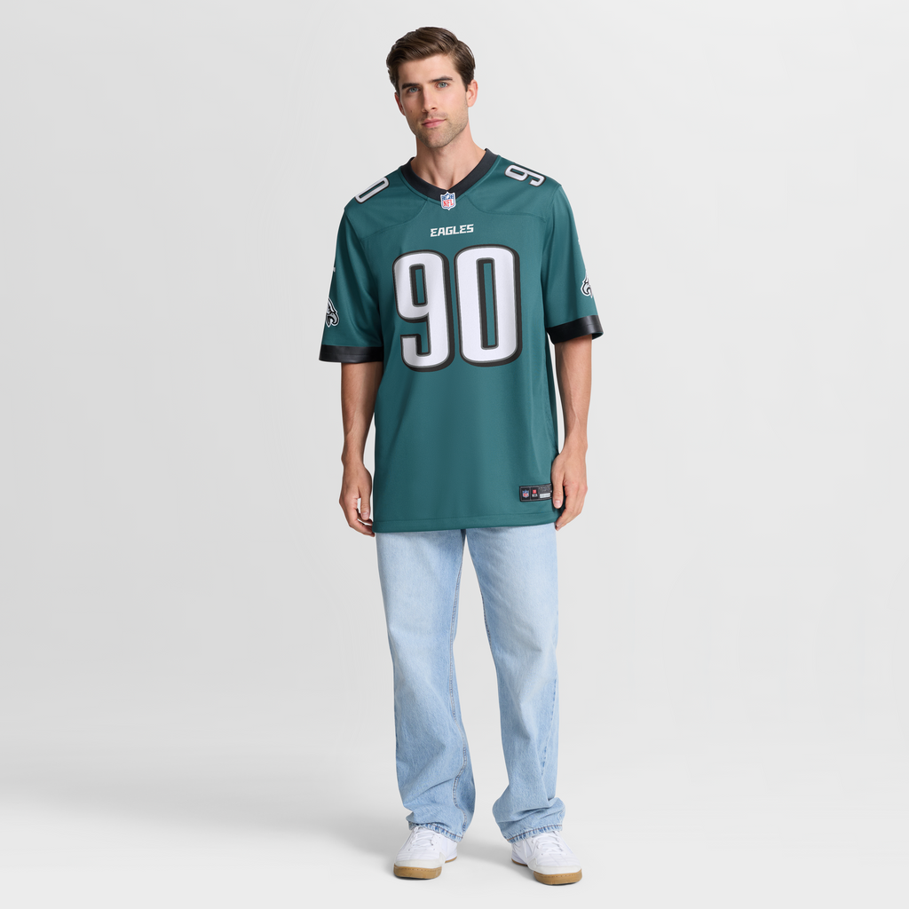 Philadelphia Eagles Jordan Davis Nike Midnight Green Team Game Jersey