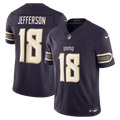 Minnesota Vikings Justin Jefferson Nike Purple 2026 Rivalries Collection Stitched Limited Jersey