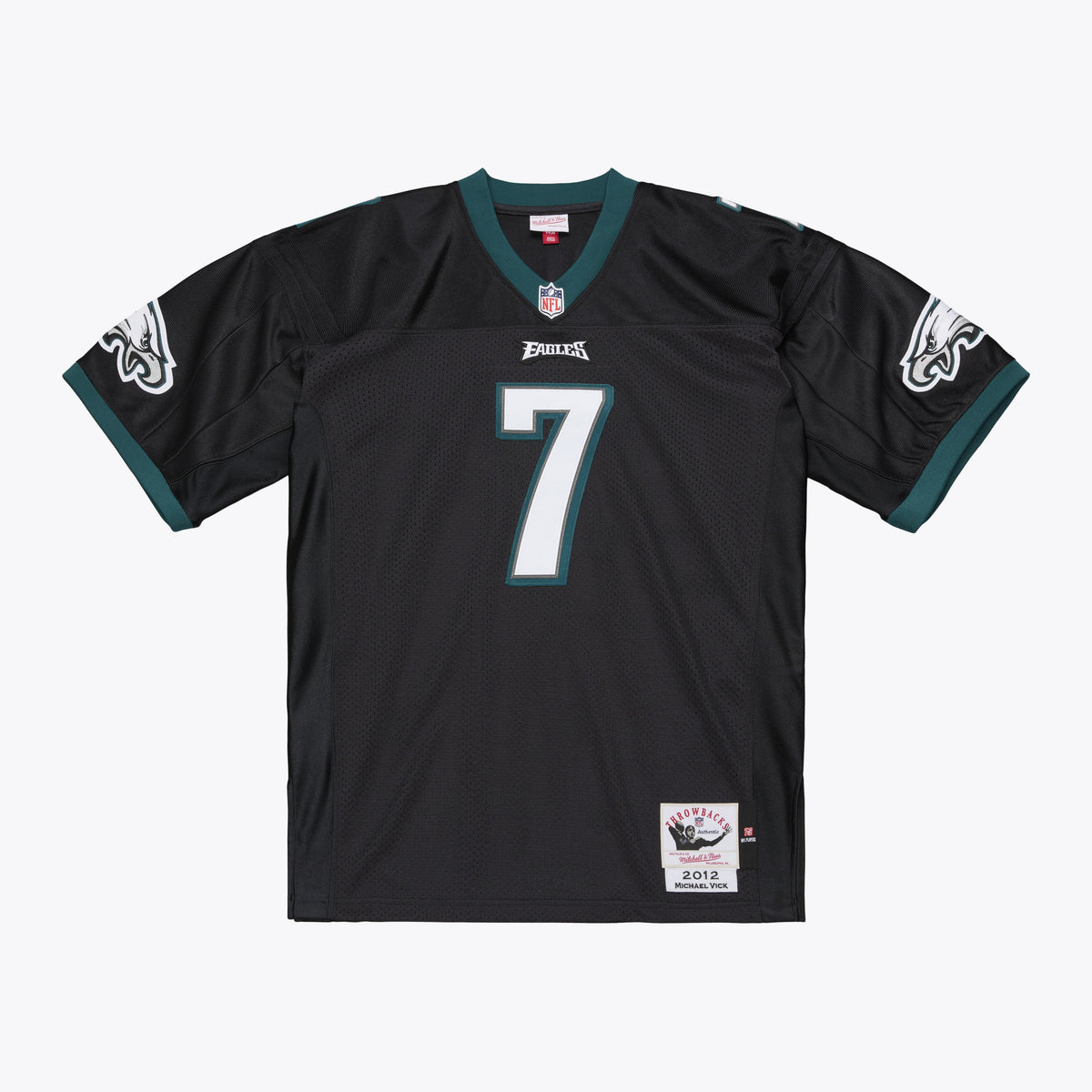 Philadelphia Eagles Michael Vick Mitchell & Ness Black 2012 Authentic Throwback Jersey
