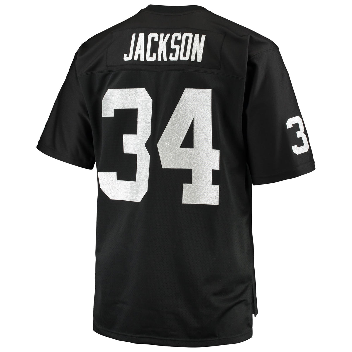 Las Vegas Raiders Bo Jackson Mitchell & Ness Black Big & Tall 1988 Retired Player Replica Jersey