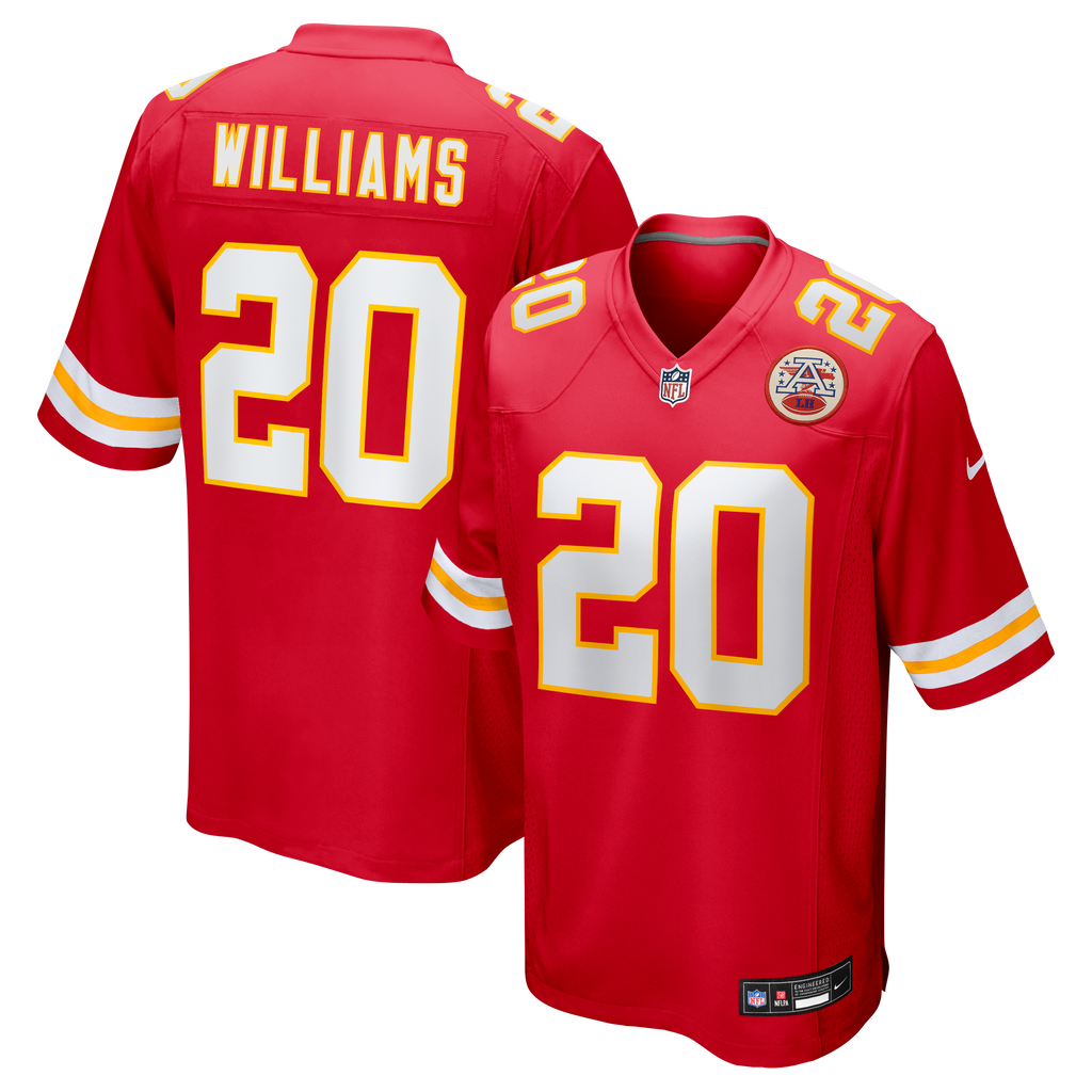 Kansas City Chiefs Nohl Williams Nike Red Team Game Jersey