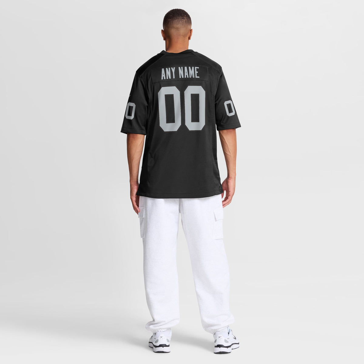 Las Vegas Raiders Nike Black Custom Game Jersey