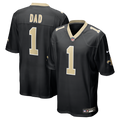 New Orleans Saints Number 1 Dad Nike Black Game Jersey