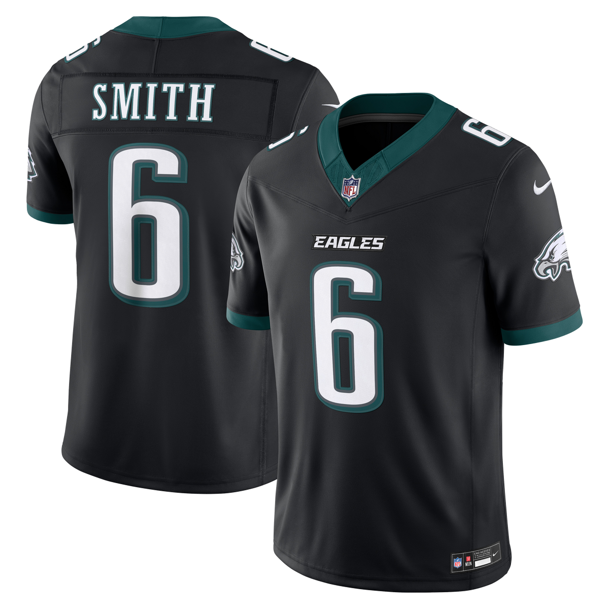 Philadelphia Eagles DeVonta Smith Nike Black Alternate Vapor F.U.S.E. Stitched Limited Jersey