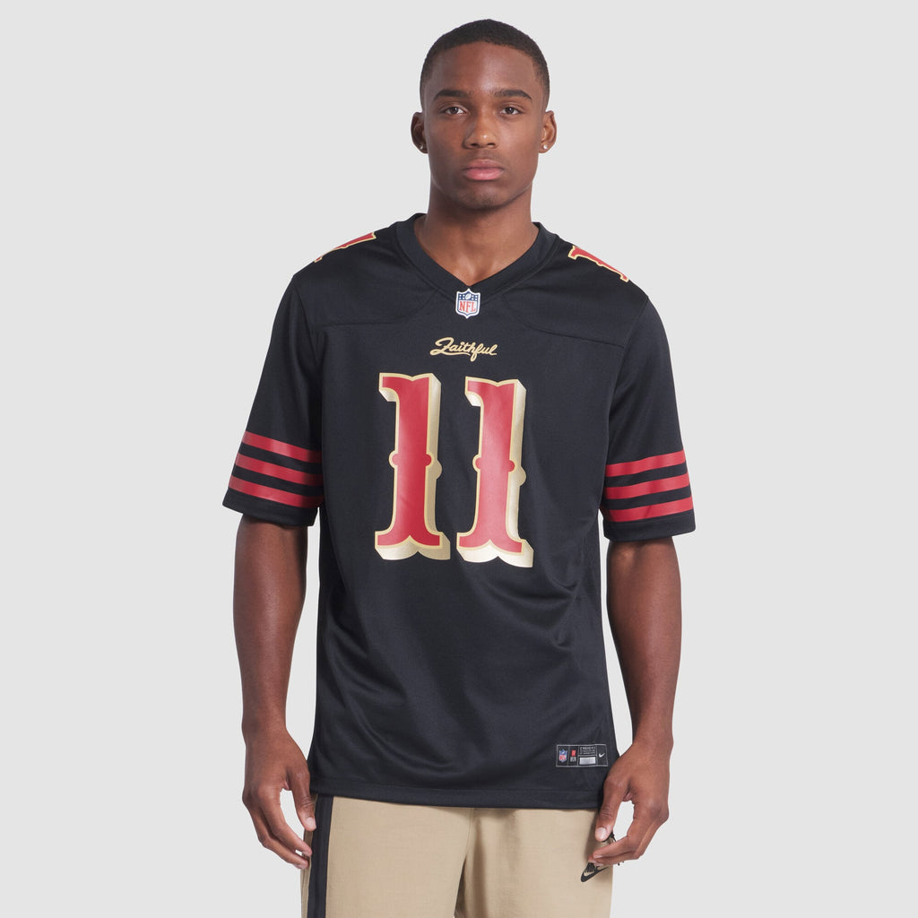 San Francisco 49ers Brandon Aiyuk Nike Black Rivalries Collection Game Jersey